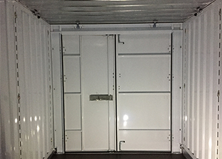 packrat storage container on steep grade